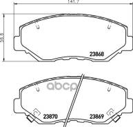    Honda Accord Vii 03-08/Honda Civic X 16-/Honda Cr-V Ii 01-07 Nisshinbo . NP8004 NP8004 