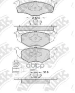 ��������� ������� VW Polo/Lupo 95- Skoda Fabia 01- F LP1601, GDB1274 NiBK ���. PN0113W PN0113W ����