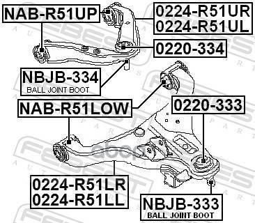   ! Nissan Navara/Pathfinder 05 Febest . 0224R51UR 0224R51UR 
