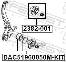   Dac51960050m-Kit Febest . DAC51960050M-KIT DAC51960050MKIT 
