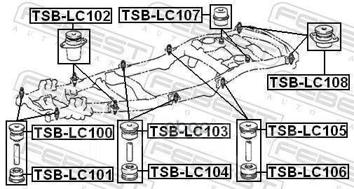   (, 2- ) Febest . TSB-LC102,  TSBLC102 