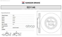  ! Kia I30 1.4Mpi/T-Gdi 16, Hyundai Kona 1.6Crdi 18 Sangsin brake . SD1146 SD1146 