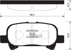������� ��������! ������ Toyota Avalon/Camry 2.4-3.5 96-05 SP1364_HIQ Sangsin brake ���. SP1364 SP1364SNS SP1364 ����