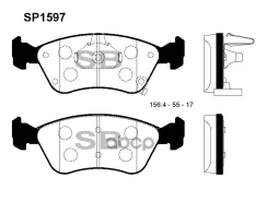 ������� ��������� Toyota Avensis 97-03 Sangsin Brake Sangsin brake ���. SP1597 SP1597 ����