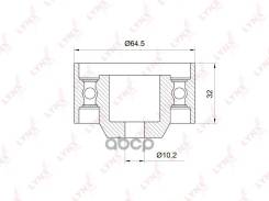 ����� �������� ����� ��� Mitsubishi Galant 2.0 96-06 / Pajero Pinin 2.0 99-05 0,44 LYNXauto ���. PB3017 PB3017 ����