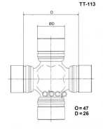 ���������� ���������� ���� Toyota Corolla 79-87 / Crown 79-99 TOYO ���. TT-113 TT113 ����