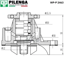 ����� ���������� ��� LADA / Renault LADA Vesta, X-RAY, Logan II, Sandero II WP-P2463 Pilenga ���. WP-P2463 WPP2463 ����
