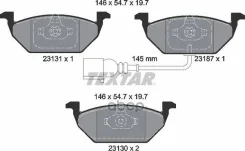 ������� ��������� �������� AUDI: A3 Sportback, 1.2 TSI/1.6/1.6 E-Power/1.6 FSI/1.6 TDI/1.9 TDI, 96-15 37155OE ���� KG417/026. CN.02.15701 Textar ���....