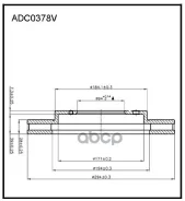 ���� ��������� �������� Mitsubishi Pajero Sport II 08-15, L200 05-15, 14- Allied Nippon ���. ADC0378V ADC0378V ����
