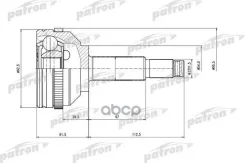 ���� ������ �-�� 26x54x32 ABS:47T Chrysler: Pacifica 04-08 - � ABS Patron ���. PCV6751 PCV6751 ����