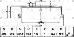 ������� ��������� AUDI 80 76-/ VW Golf/Passat/Polo/Vento 81- Blitz ���. BT0112 BT0112 ����