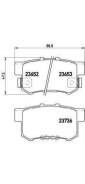  . . Honda Civic VI 1,4-2,0Type-R 2/01-, Prelude 2,0/2,2 10/96-, Accord V-VII 2.0/2.2/2.3/3.0 1/90- Brembo . P28039 P28039 