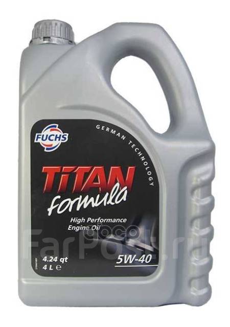 Моторное Масло Titan Formula 5W-40 / 4L (Ru) 0033441009 Fuchs, 4,00 л ...