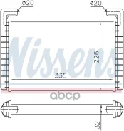 �������� ��������� Magnum (92-96), (96-), E. TECH(00-) (335x228x38) Nissens ���. 73371 73371 ����
