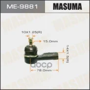 ���������� ������� ���� Masuma Mitsubishi Outlander/ CU2W, CU5W Masuma ME9881 ����