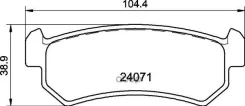 ������� ��������� �������� | ��� | Chevrolet Lacetti Saloon (J200) 1.6 03.2005 - 03.2013 Chevrolet Lacetti (J200) 1.4 16V 03.2005 - Nisshinbo ���. NP6...