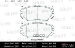 ������� ��������� �������� (����� Ceramic ����� PRO) Hyundai Sonata V(NF)/KIA Opirus 05- (TRW GDB3409) E500160 Miles ���. E500160 E500160 ����