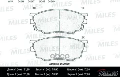 ������� ��������� �������� (����� Ceramic ����� PRO) Mazda 6 1.8 02- (TRW GDB3309) Miles ���. E500189 Miles ���. E500189 E500189 ����