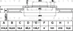 ���� ��������� ������ ������������� Isuzu Trooper 91-/ OPEL Frontera/Monterey 91- Blitz ���. BS0124 BS0124 ����