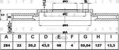 ���� ��������� FIAT Doblo/Bravo/Croma/Stilo 95- �����. ����. Blitz ���. BS0364 BS0364 ����