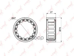 ��������� ������� ������, �������� (27x51x70,6) LYNXauto ���. WB-1085 WB1085 ����