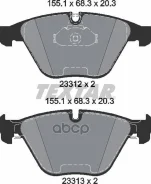 ������� ��������� �������� ������ BMW: 5 (E60) 03 -, 5 Touring (E61) 04 -, 6 (E63) 04 -, 6 ������ (E64) 04 -, 7 (E65, E66) 01 - Textar ���. 2331211 23...