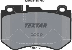 ������� ��������� �������� Mercedes-BENZ: C-Class (W205, S205) 13-, C-Class ���� (C205) 15- Textar ���. 2599701 2599701 ����
