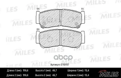 ������� ��������� ������ (����� Semi-Metallic) Hyundai H-1 01-/Santa FE (CM)/(SM) 05- (TRW GDB3419) E110157 Miles ���. E110157 E110157 ����