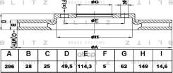 ���� ��������� �������� ������������� Lexus IS 05- Blitz ���. BS0421 BS0421 ����