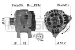 ��������� 14V 90A Era ���. 210545 210545 ����