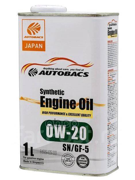 Синт 1Л Autobacs Autobacs Engine Oil Synthetic 0W20 Sn/Gf-5 ...