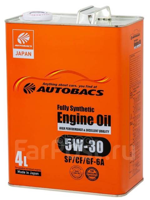 Масло Моторное Autobacs 5W-30 Sp/Cf/Gf-6A Синт. 4L Autobacs ...