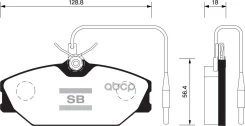 ������� ����. �������� hi-q renault samsung megane 2.0 99-02 (d1145) Sangsin brake ���. SP1483 SP1483 ����