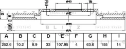 ���� ��������� ������ FORD Focus 98- Blitz ���. BS0511 BS0511 ����