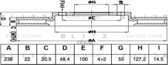 ���� ��������� Toyota Corolla 91- ������. Blitz ���. BS0531 BS0531 ����