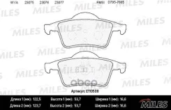 ������� ��������� ������ (����� Semi-Metallic) Volvo S60 00-/S80 98-06/V70 97-/XC70 97- (TRW GDB1389) E110508 Miles ���. E110508 E110508 ����