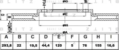���� ��������� ������ ������������� VW Transporter/Multivan 03- Blitz ���. BS0366 BS0366 ����