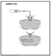 ������� ��������� �������� ������ VW Transporter IV 90-03 / Ford Galaxy 95-06 Allied Nippon ���. ADB11151 ADB11151 ����