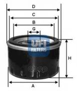 ������ �������� Toyota Camry 2.0/2.4 V30, Corolla 1.8 01-05, RAV4 III 2.0 23.251.00 UFI 2325100, FIAT Sedici (189_) Geely Boyue (MR6453) Perodua Kenar...