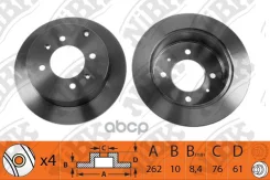 ��������� ���� (��������) Hyundai Sonata IV (EF)/ Matrix (FC) / Santa FE 01-06 R BG4010, DF4286 NiBK ���. RN1175 RN1175 ����