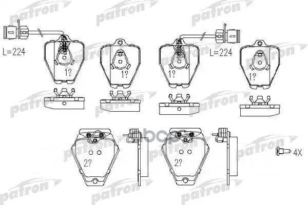     Audi: 100 94-94, 100 Avant 94-94, A8 94-02 Patron . PBP985 PBP985 