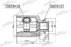���� ���������� 30x40x27 Honda Accord CL/CN/CM 02-08 Patron ���. PCV1017 PCV1017 ����