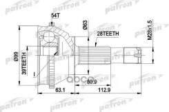 ���� ������ �-�� FIAT: Ducato 10-14Q � ABS 1.94-, Citroen: Jumper 10-14Q � ABS 94-, Peugeot: Boxer 10-14Q c ABS 94- Patron ���. PCV1120 PCV1120 ����