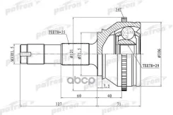 ���� �������� � ������� ABS 35x71.5x29 ABS:54T FIAT Ducato Russia 08- Patron ���. PCV1334 PCV1334 ����