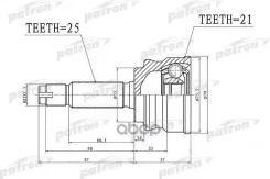 ���� �������� 25x55x21 Mitsubishi COLT Z21A/Z22A/Z23A/Z24A/Z25A/Z26A/�Z27A/Z28A 02- Patron ���. PCV1386 PCV1386 ����