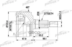 ���� ������ �-�� 27x71.5x36 ABS:48T Mercedes-BENZ: VITO 2.2CDI 99- � ABS 48 Patron ���. PCV1373 PCV1373 ����