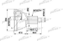   - 36X50.7x30 Skoda: Fabia 1.4-1.9, Roomster 1.2-1.6, Vw: Polo 1.2-1.9, Audi: A2 00 - 05, Seat: Cordoba 02 -, Ibiza Iv 02 - Patron ....