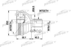   - 36X59.5x30 Audi: A3 03 -, A3 Sportback 04 -, Seat: Altea 04 -, Toledo Iii 04 -, Skoda: Octavia 04 -, Vw: Caddy Iii  Patron ...