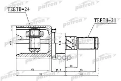 ���� ���������� ������ 21X38X24 Nissan Murano Z50 02-07 Patron ���. PCV1761 PCV1761 ����