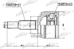 ���� �������� 25x52,5x23 Dacia Dokker 1,2TCE 1,5DCI 12-, Renault Megane 1,6 16V 08-, Scenic III 1,6 16V 09- Patron ���. PCV1767 PCV1767 ����